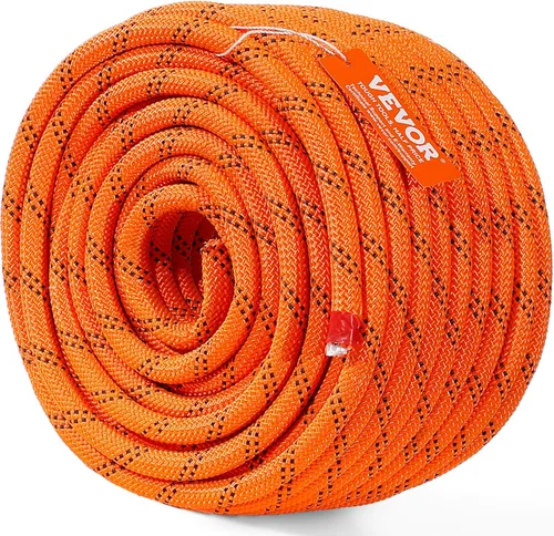 Miniatura 17 de VEVOR Cuerda de nailon trenzada, 3/16 pulgadas x 250 pies, 32 hebras, 720 LBS de resistencia a la rotura para exteriores, aparejo de árbol arborista