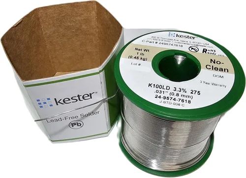 Miniatura 2 de Kester 443-845 24-9574-7618 K100Ld Soldadura sin plomo sin alambre limpio.031 "Diámetro de aleación de bajo costo