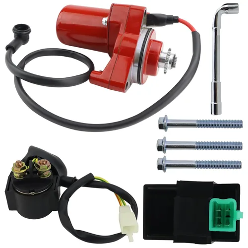 Miniatura 8 de Motor de arranque de 3 pernos y relé y CDI para 50cc 70 cc 90cc 100 cc 110cc 125 cc ATV Dirt Bikes Go Karts Chinese Pit Bike Quad 4 Wheelers Dune