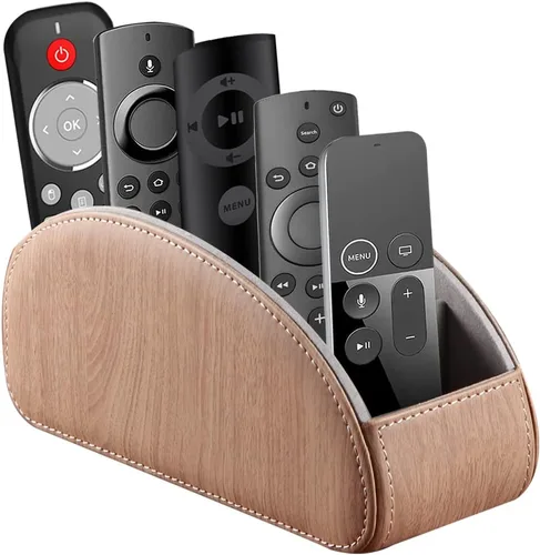 Miniatura 8 de Soporte de control remoto 5 compartimentos, piel sintética