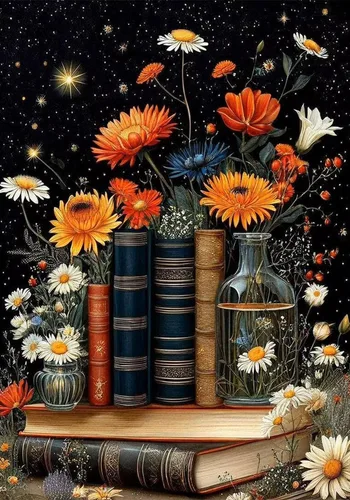 Miniatura 14 de Kits de pintura de arte de diamante de pájaros RYMILIE para adultos, pinturas de lunares de diamante para principiantes, pintura redonda 5D