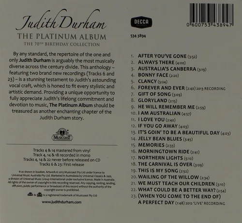 Miniatura 2 de Platinum Album Audio CD – CD, 16 Julio 2013