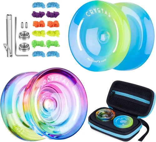 Miniatura 10 de Yoyo profesional sensible para niños principiantes, Yo-Yo de doble propósito para adultos avanzados + Rodamiento extra no sensible de yoyo + 12