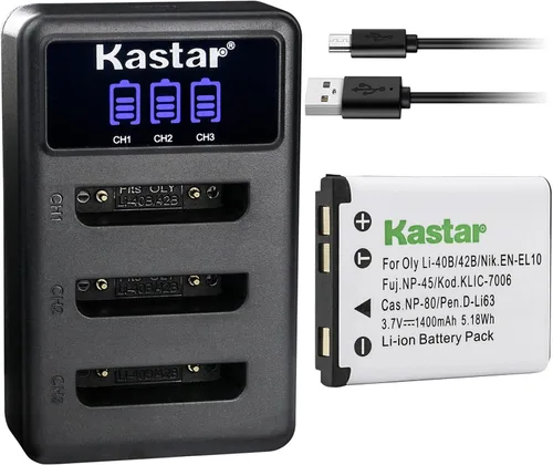 Miniatura 8 de Kastar Cargador de batería LCD triple USB compatible con Slimline Super Slim X8, XS-10, XS-4, XS-40, XS-400, XS-4000, XS-7, XS-70, XS-8, XS-80