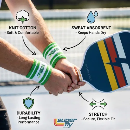 Miniatura 3 de Super Fly Goods Bandas para el sudor, pickleball golf, tenis, gran regalo o para tus deportes o equipo, juego de bandas deportivas que incluye