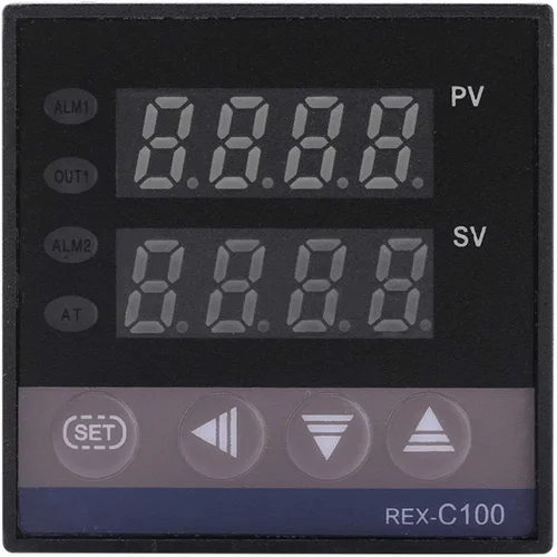 Miniatura 2 de Jeanoko Controlador de temperatura PID digital AC110V-240V, interruptor de control de temperatura de pantalla LED REX-C100, ampliamente aplicado a