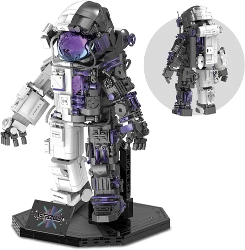 Miniatura 8 de Finger Rock Mini juegos de construcción de astronauta para adultos, kit de construcción de micro bloques y juguetes pequeños, regalos geniales