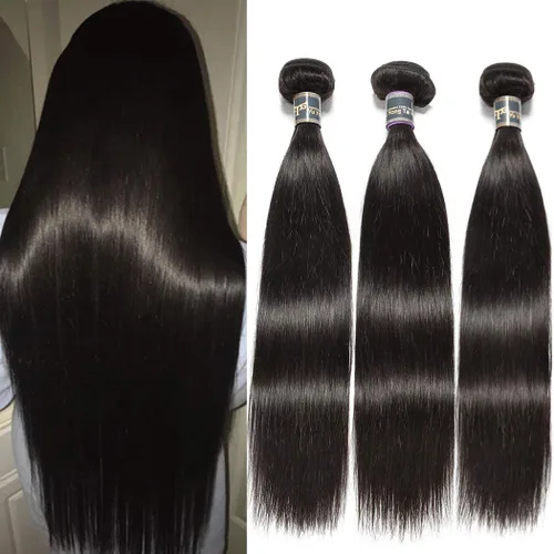 Miniatura 24 de Extensiones de cabello, liso, malasio, calidad 9A