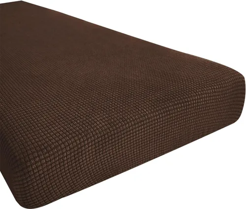Hokway Fundas de cojín elásticas para sofá Fundas de cojín para sofá Fundas de cojín de asiento de sofá Funda protectora de cojín(Chocolate, Mediano)