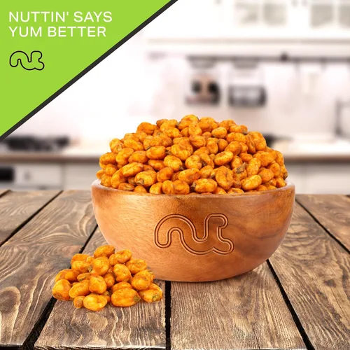 Miniatura 8 de NUT CRAVINGS - Granos de maíz crujientes tostados - Sabor a barbacoa asado y salado (8 oz - 1 paquete) empacado fresco en bolsa resellable