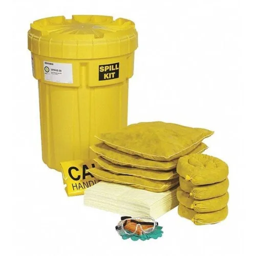 Hazmat - Kit de derrames de tambor de salvamento de sobreembalaje, 30 galones, 47 piezas (SPKHZ-30)