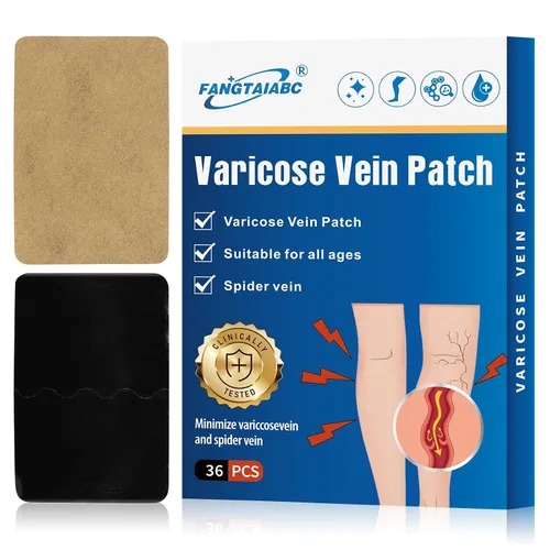 36 parches para venas varicosas, alivio profesional para venas varicosas en las piernas, parche de mejora natural de las venas de araña, fortalece