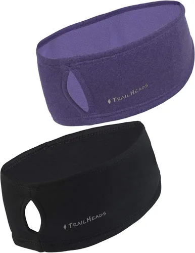 Miniatura 9 de TrailHeads - Diadema para mujer, diseño de cola de caballo, con banda para la oreja que absorbe la humedad, ideal para correr