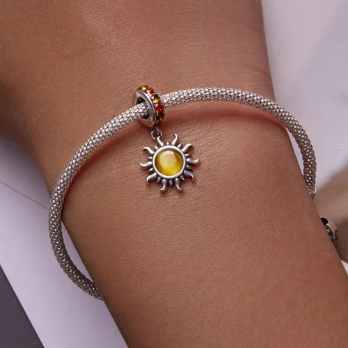 Miniatura 111 de Abalorios de plata de ley para pulseras, collares, familia para siempre, circonita cúbica, regalo de joyería para mujeres