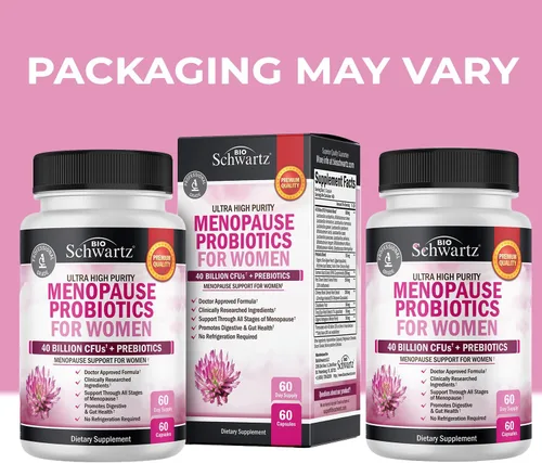 Miniatura 3 de BioSchwartz Suplemento probiótico para la menopausia para mujeres (suministro de 2 meses) más multivitamínico diario para mujeres de 50 años o más