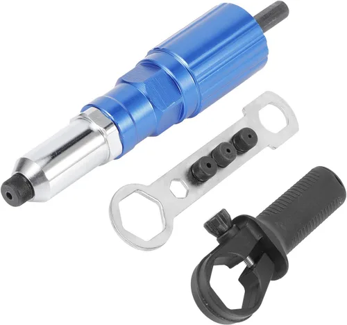 Miniatura 6 de Pilipane Adaptador de pistola de remache para taladro eléctrico, kit de adaptador de remachador inalámbrico profesional, accesorio de herramienta
