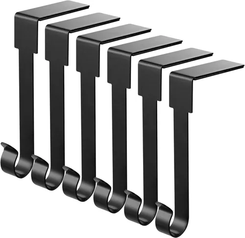 6 piezas de soportes para calcetines de Navidad para repisa, ganchos para colgar calcetines de metal, ganchos para ornamentos navideños, clips para