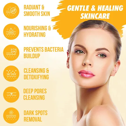 Miniatura 4 de Crema facial de cúrcuma para rostro y cuerpo – Loción iluminadora de piel de cúrcuma totalmente natural – La cúrcuma limpia la piel, combate