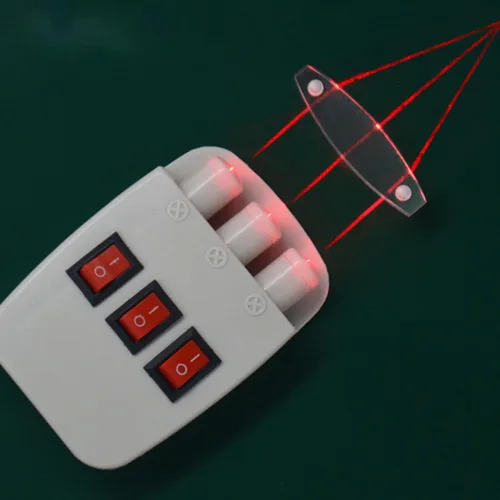 Miniatura 6 de Fuente de luz semiconductora de tres vías para experimento de óptica física de laboratorio, ideal para enseñanza e investigación, ligero y portátil