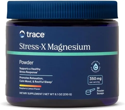 Miniatura 7 de Trace Minerals Stress-X Magnesio, 350 mg - Suplemento de magnesio en polvo para apoyar la relajación muscular y la recuperación - Suplemento mineral