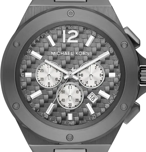 Miniatura 4 de Michael Kors Lennox - Reloj cronógrafo de acero inoxidable para hombre con correa de acero o silicona