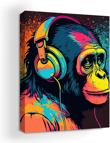 Miniatura 59 de Mavis Print - Lienzo decorativo para pared con diseño de conejo/conejo, 36 x 36 pulgadas, decoración de pared de animales impresos en HD y marco
