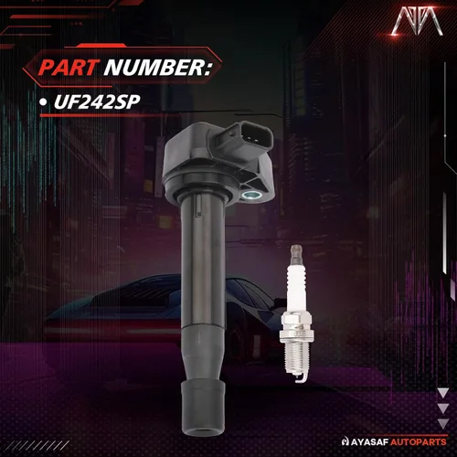 Miniatura 3 de Juego de 6 bobinas de encendido y bujías UF242 para Honda Odyssey 1999-2010, Accord 2000-2007, para Acura 1999-2008 TL, 2001-2003 CL, 2005-2008 RL