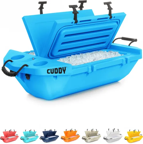Miniatura 7 de CUDDY - Enfriador flotante y recipiente de almacenamiento en seco para tierra y agua, 40 cuartos de galón, ideal para río, playa, kayak, piscina