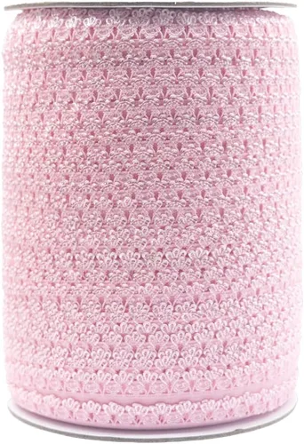 Miniatura 14 de Bristlegrass Picot Loop - Banda elástica para coser de 1/2 pulgada, 0.512 in, corona de carrete con volantes, cinta elástica de encaje para atar