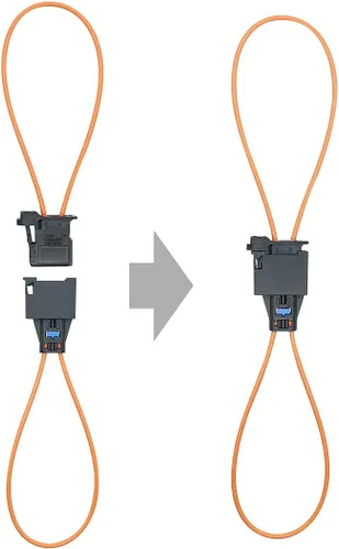 Miniatura 3 de Dispositivo de diagnóstico con conector de bucle de fibra óptica, adaptador hembra y macho para Benz Audi Mercedes BMW VW Porsche Mercedes Benz