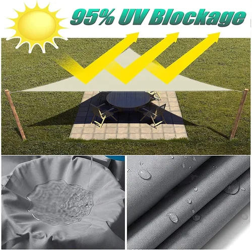 Miniatura 5 de Toldo tipo vela para exteriores, 10 x 20 pies, vela impermeable con bloqueo UV, tela resistente, protección solar, resistente al viento, grado Verde
