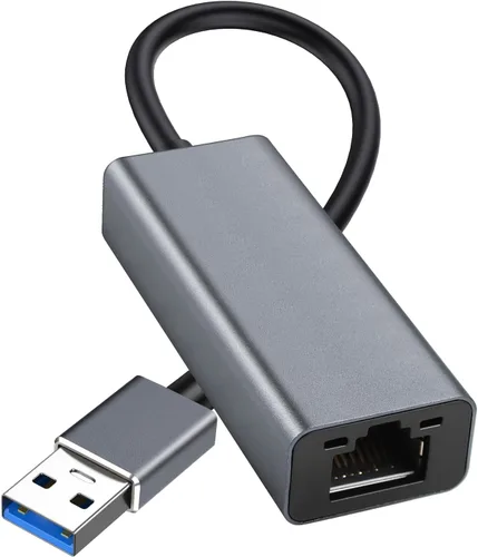 Miniatura 9 de Adaptador USB C a Ethernet, concentrador de red portátil de 1 Gigabit, 10/100/1000 Mbps, adaptador de Internet USB 3.0 a RJ45 compatible con laptop