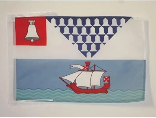 Miniatura 1047 de Bandera de México AZ FLAG, 45.7 x 30.5 cm, con cordones - Pequeñas banderas mexicanas de 30 x 45 cm - Bandera de 45.7 x 30.5 cm