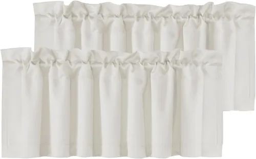 Miniatura 62 de H.VERSAILTEX - Cenefa térmica para ventana con dobladillo para barra, para oscurecer las habitaciones; ideales para la cocina, 52” x 18” Gris paloma
