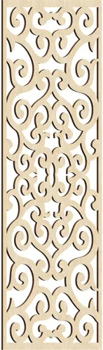 Miniatura 54 de Eveline - Paneles decorativos de pared de madera con calado, 13 3/8 pulgadas de ancho x 34 3/8 pulgadas de alto x 3/8 de alto, roble rojo rojo