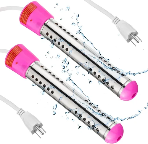 Miniatura 8 de Treela 2 Piezas Calentadores de Agua de Inmersión Portátiles Eléctricos Sumergibles para Piscina/Jacuzzi con 304 SS para Bañera, Cubo, Lavabo, 5