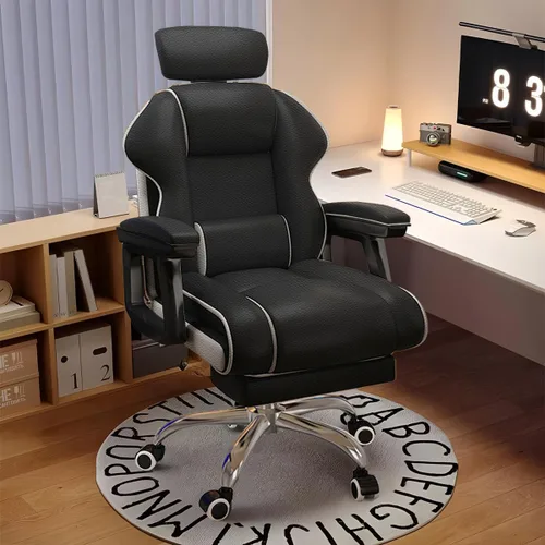 Executive Office Chair Reclining with Footrest Ergonomic Computer Desk with Lumbar Support Big and Tall Home High Back Gaming Chair for Office Home