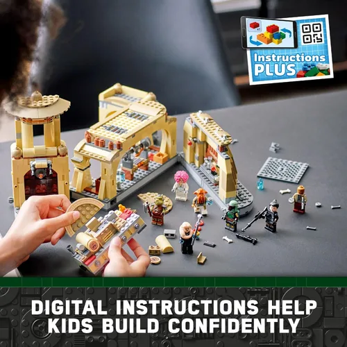 Miniatura 4 de LEGO Star Wars - Habitación del trono de Boba Fett 75326, kit de construcción para niños de 9 años en adelante, con un modelo de palacio construible