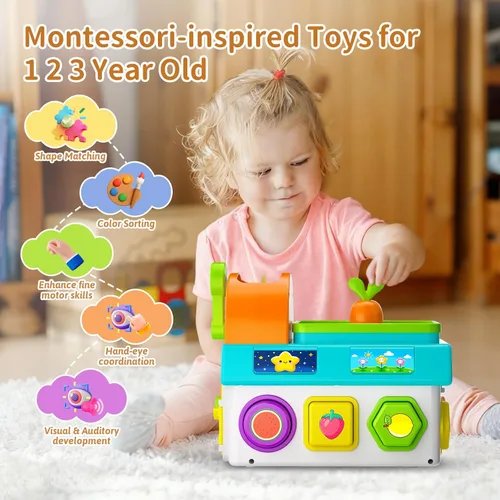 Miniatura 4 de Juguetes Montessori para niños y niñas de 1 a 2 años, regalo de primer cumpleaños para niños de un año, juego educativo de 12 a 18 meses, juego