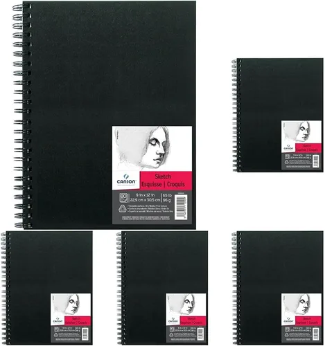 Miniatura 12 de Canson Artist Series - Cuaderno de bocetos con alambre, 8 x 8 pulgadas, 160 páginas (65 libras/3.39 oz), papel de artista para adultos