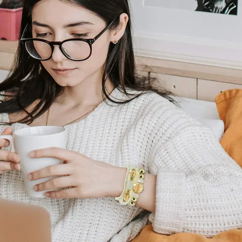 Miniatura 7 de Conjuntos de pulseras bohemias para mujer, 6 juegos de pulseras elásticas apilables multicolor, estilo hippie, joyas finas