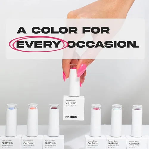 Miniatura 6 de Nailboo Forever Glaze Esmalte de uñas de gel, altamente pigmentado y resistente al desconchado, perfecto para kit de uñas y kit de manicura
