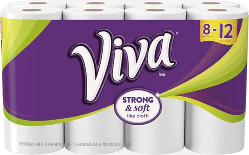 Miniatura 10 de Toallas de papel Viva, ofrece tamaño-A-, rollo común total de 6