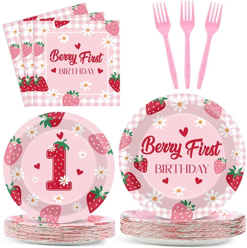 Miniatura 19 de 96 piezas de decoración de cumpleaños número 65 para hombres, platos y servilletas de papel para la mesa de pastel, suministros de mesa