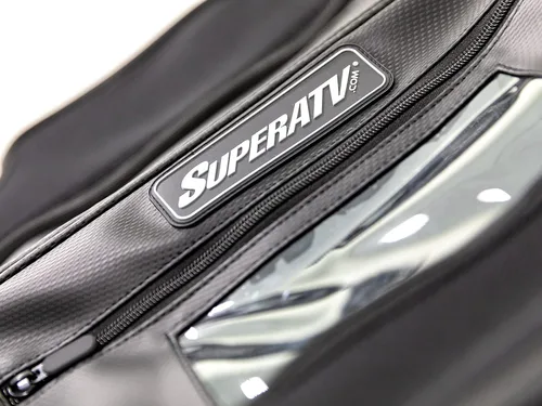 Miniatura 2 de SuperATV UTV - Bolsa de almacenamiento superior resistente al agua compatible con CanAm Maverick X3 (ver ajuste) - 2 compartimentos Ventana