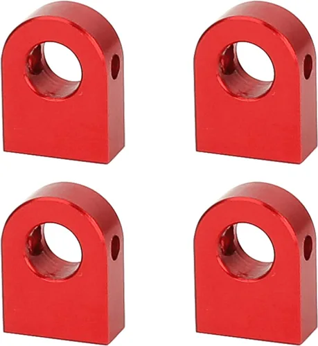 4 piezas de montaje de poste de cuerpo de aluminio CNC para Axial SCX10 PRO 1/10 RC Crawler Upgrade, 8G (rojo)