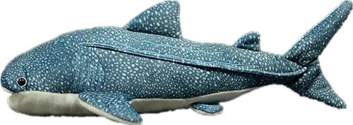Juguete de peluche de tiburón ballena gigante de simulación de 21 pulgadas de largo, lindo animal de peluche de ballena gigante suave para niños y