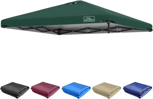Miniatura 54 de KAMPKEEPER Cubierta de Repuesto Superior para Carpa Toldo Emergente con Ventilación de Aire y Correa Elástica Ajustable, Poliéster Resistente a Azul