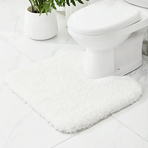 Miniatura 34 de Alfombras de baño antideslizantes, lavables, ultra gruesas, suaves, de microfibra absorbente, de látex de espuma de alta densidad, con respaldo Beige