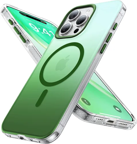 Miniatura 7 de Funda magnética transparente fuerte para iPhone 15 Pro, [nunca amarillea] [compatible con MagSafe] [probada contra caídas de grado militar] a prueba